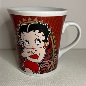 Betty Boop Red Cartoon Ceramic Mug 2007